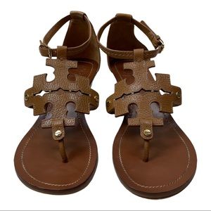 Tory Burch Chandler logo thong wedge sandal